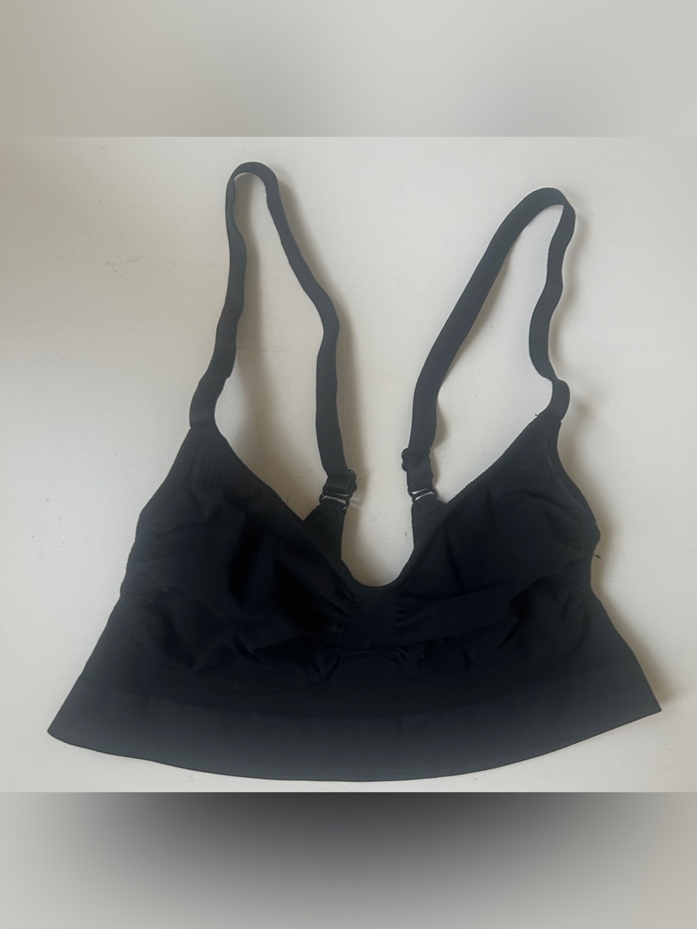 SKIMS Women’s Seamless Black Bralette L/XL